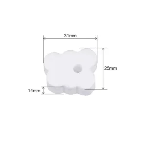 Bloques de algodón otológico para moldes (31x25x14 mm)